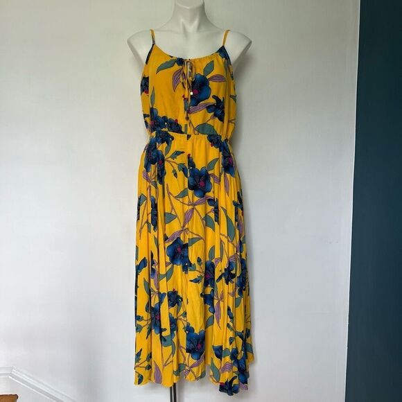 Republic Rayon Yellow Floral Maxi Dress - Picture 2 of 8